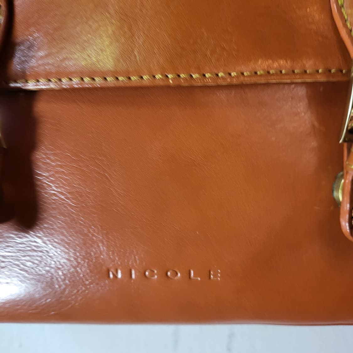 NICOLE 레더 크로스백 상품이미지4