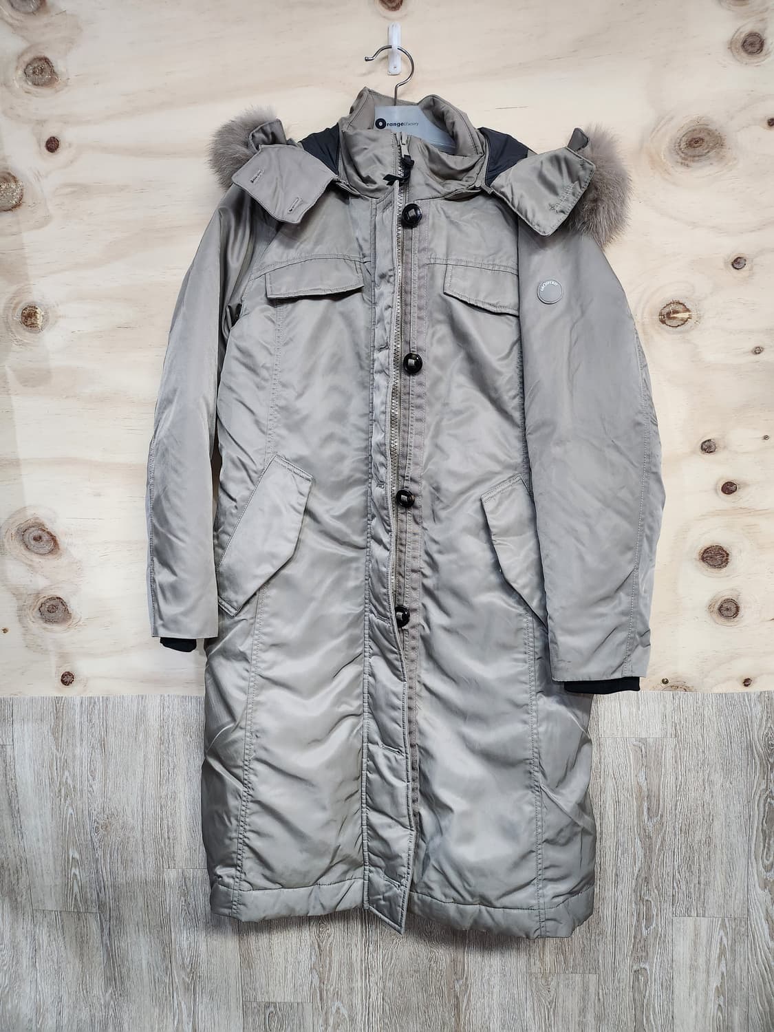 452) 지오스피릿 구스다운 폭스퍼 롱패딩 상품이미지1