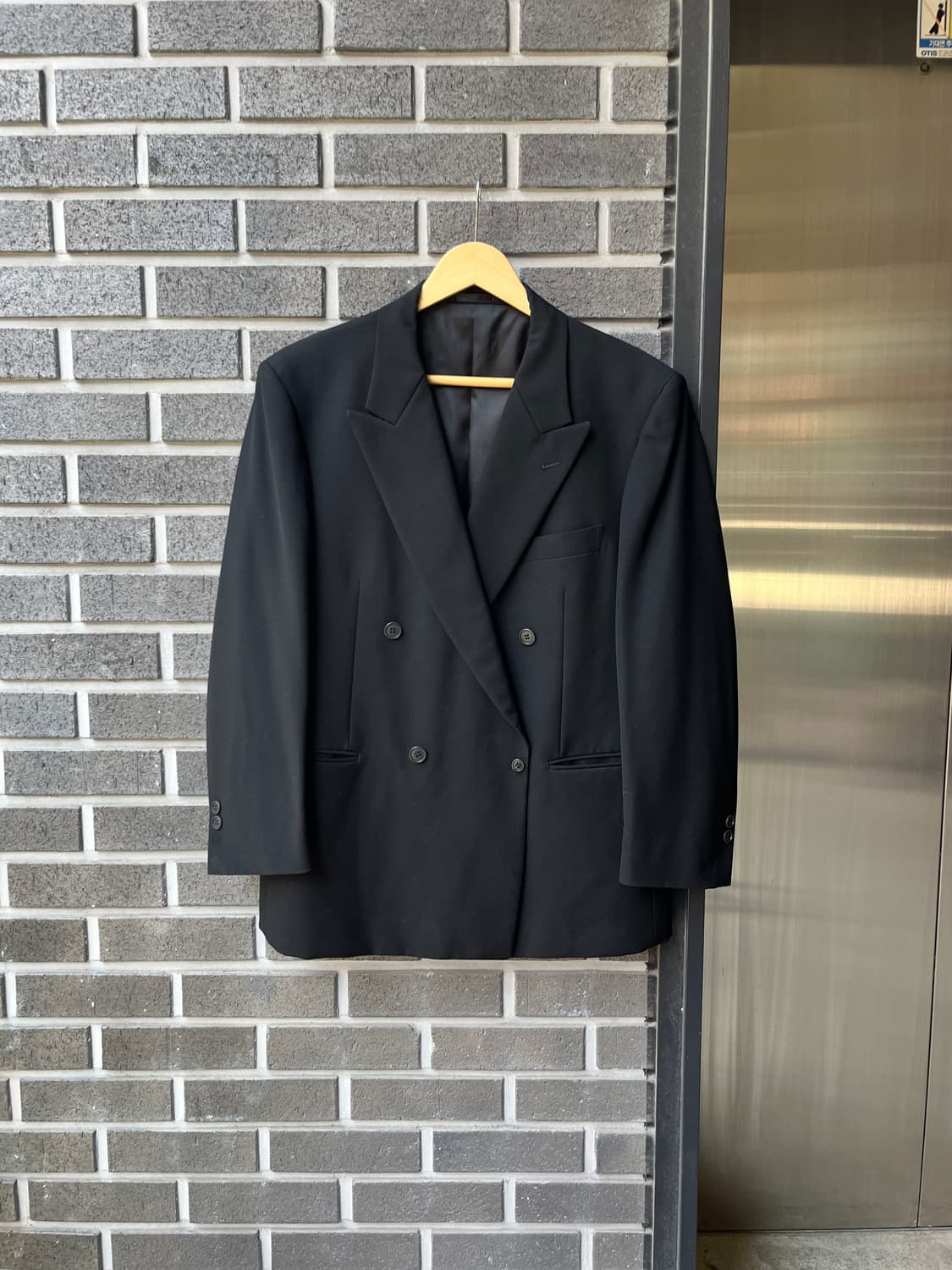 더블브레스트 블레이저 블랙 상품이미지2