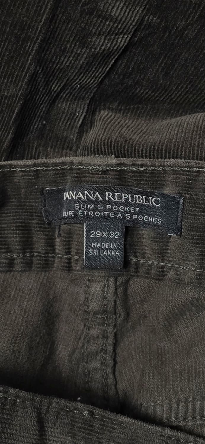 바나나 리퍼블릭 다크 브라운 코듀로이 바지 29x32 상품이미지3