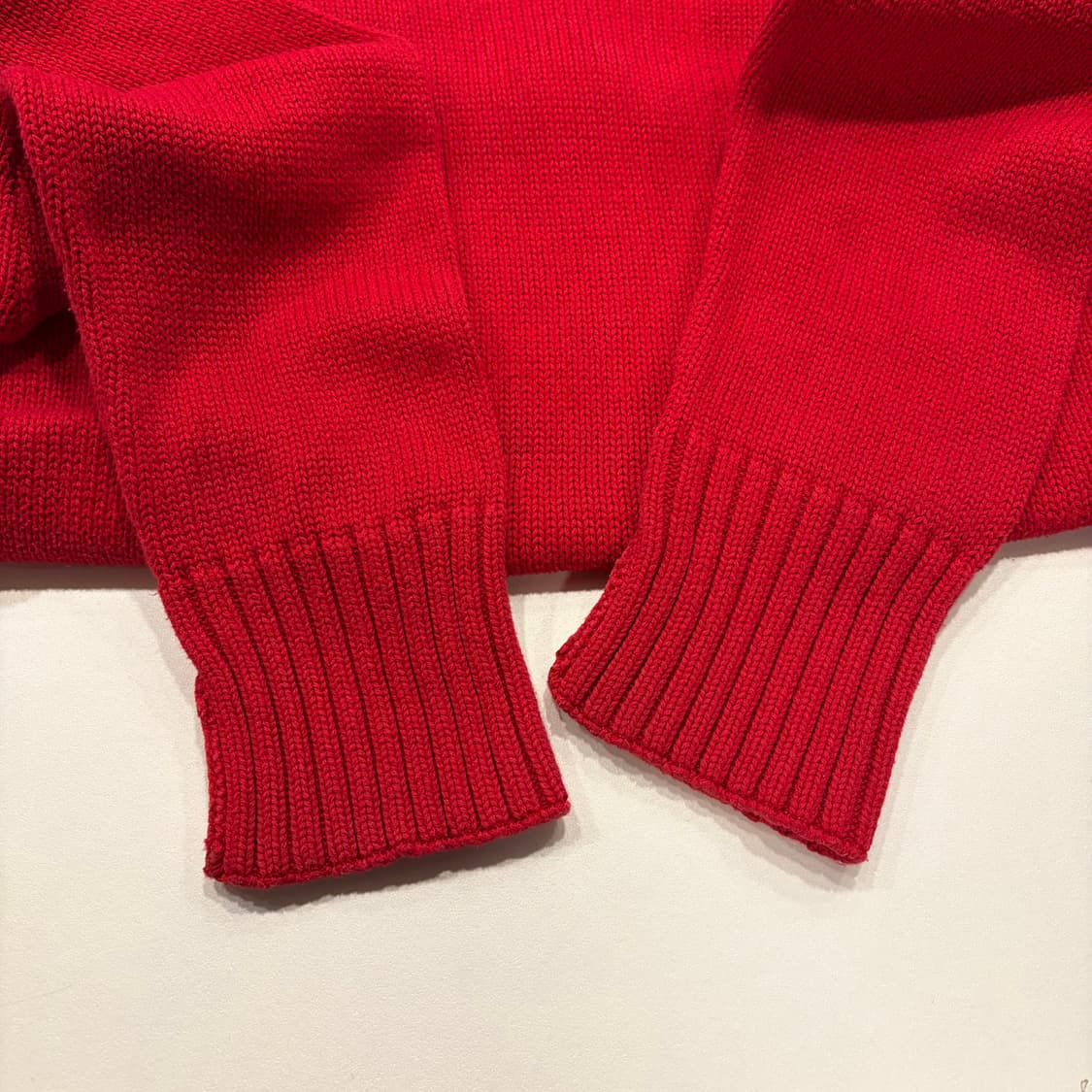 [L] 00s 폴로 랄프로렌 레드 코튼 니트 C248 상품이미지5