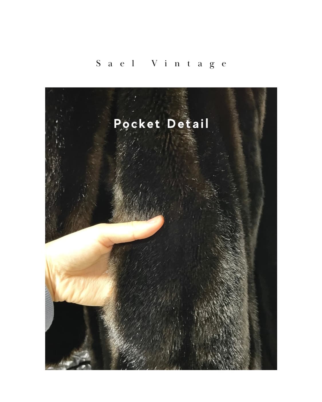 올드머니 블랙 롱 퍼 코트 (USA) 상품이미지5