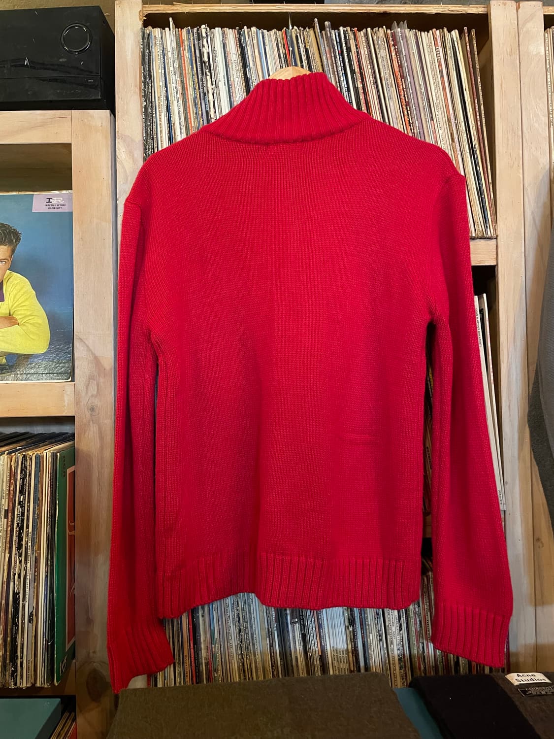 디스퀘어드 로고 자수 반폴라 니트집업 상품이미지7