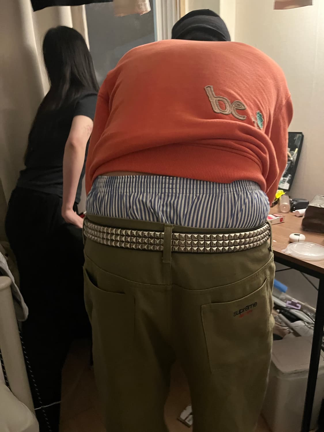 Erl 레드 스웨트 셔츠 상품이미지2