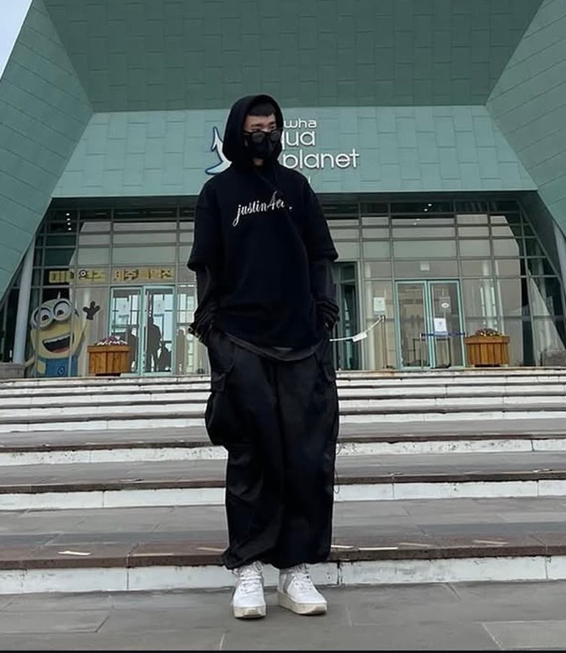 [S] 베트멍 16AW 건클럽 저스틴포에버 레이어드 후드 블랙 (MH17 상품이미지10