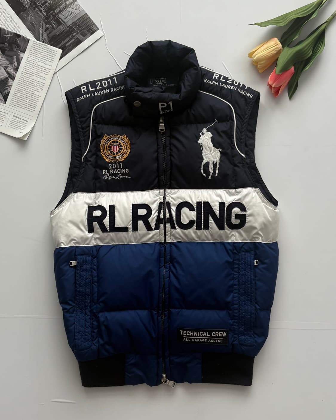 Polo 폴로랄프로렌 RL 레이싱 패딩 베스트 상품이미지2