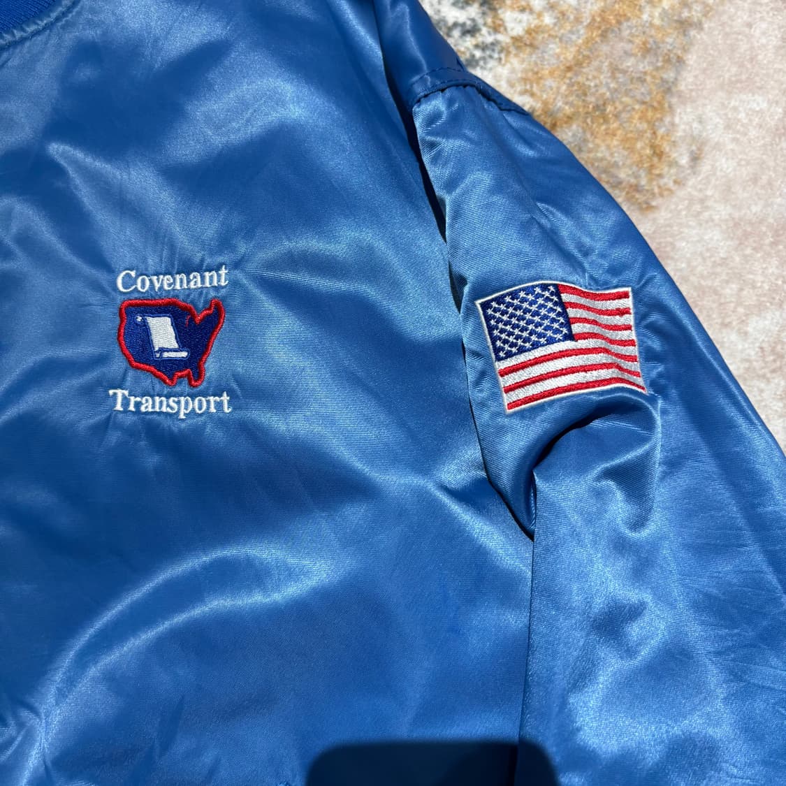 USA 빈티지 자수 바시티자켓 상품이미지5