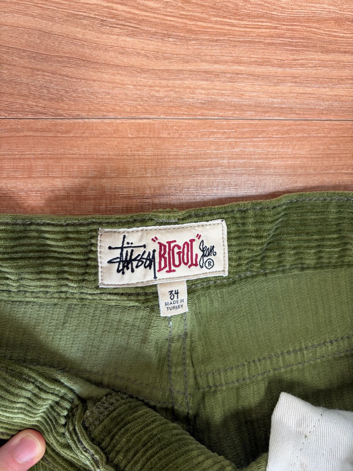 [34] 스투시 코듀로이 빅 올 진 올리브 상품이미지4