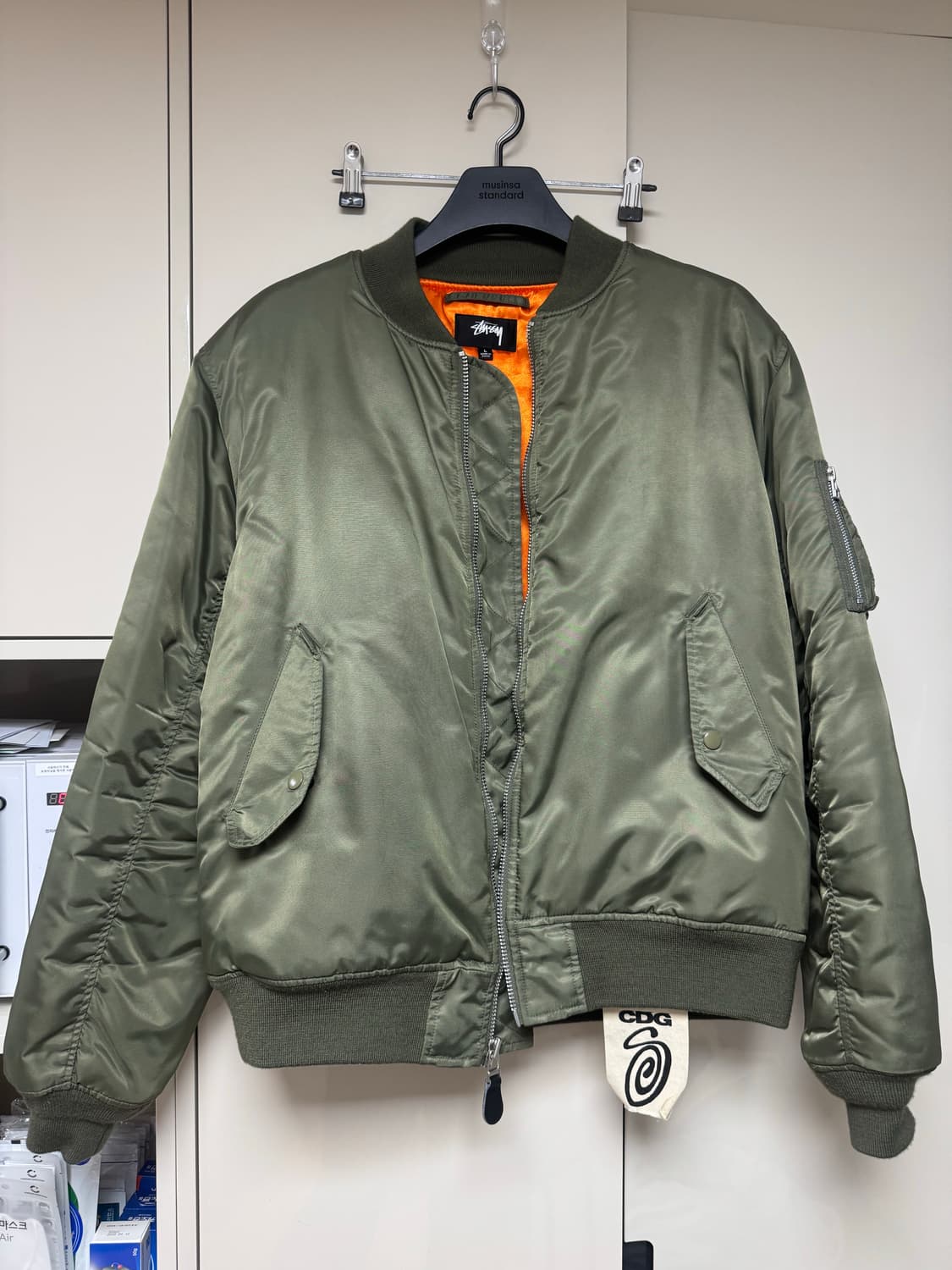 [L] 스투시 꼼데 CDG MA-1 마원 자켓 상품이미지2