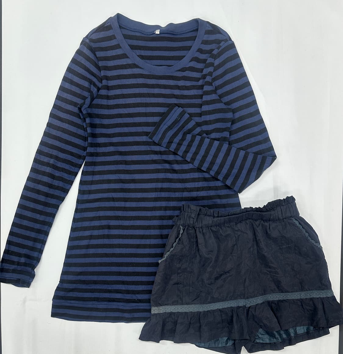 💙슈슈룬 쇼콜라 코디세트💙 블루 블랙 마계 티셔츠 호박바지 상품이미지2