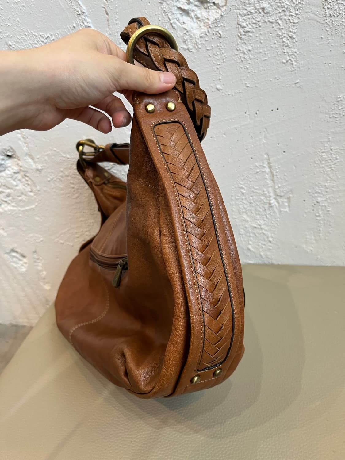 ANNE KLEIN 레더 숄더백  상품이미지3