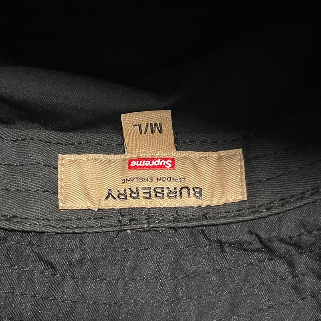 [ML]슈프림x버버리 크러셔 블랙 상품이미지8