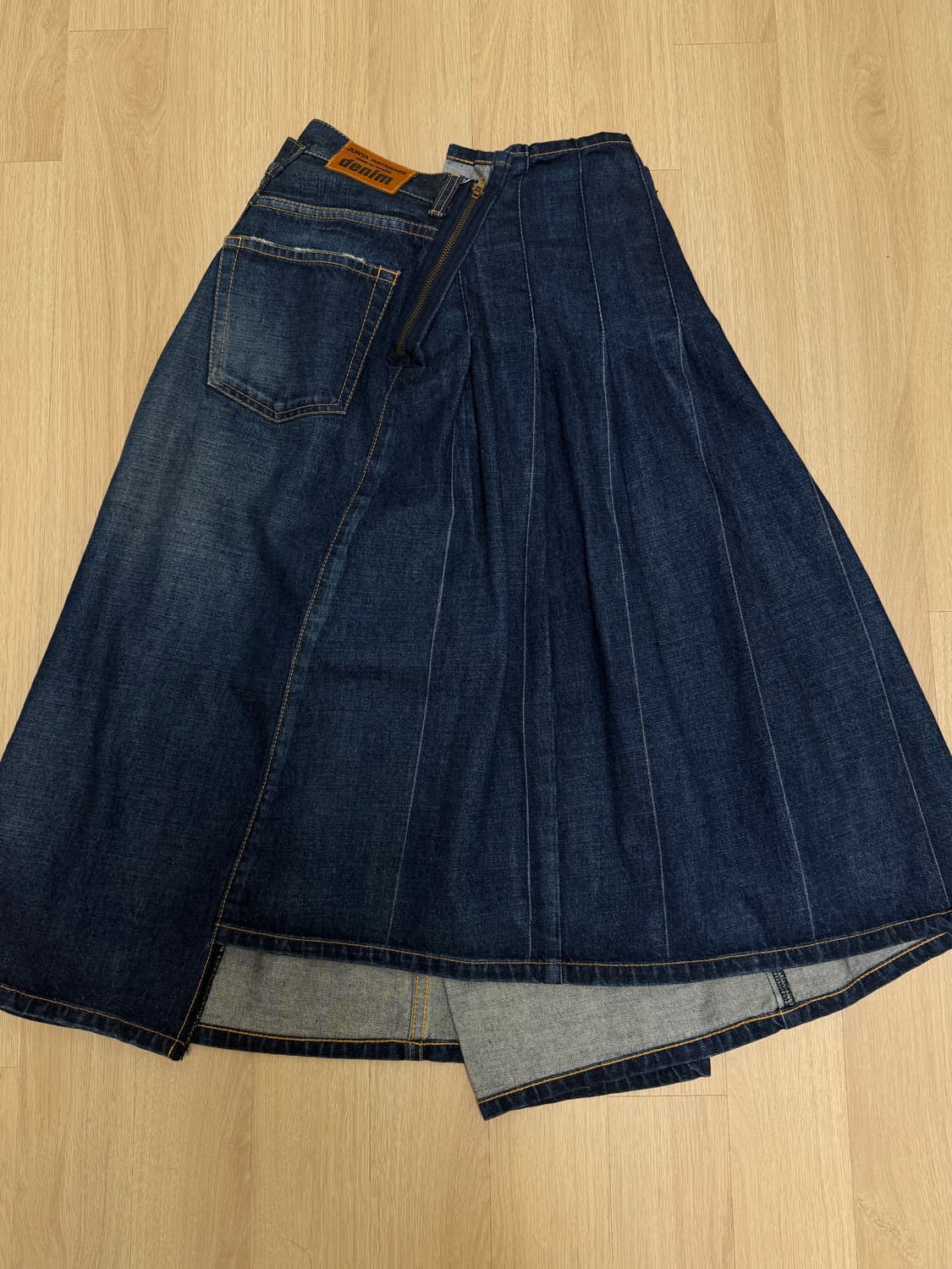 준야 와타나베 비대칭 데님 스커트 상품이미지2