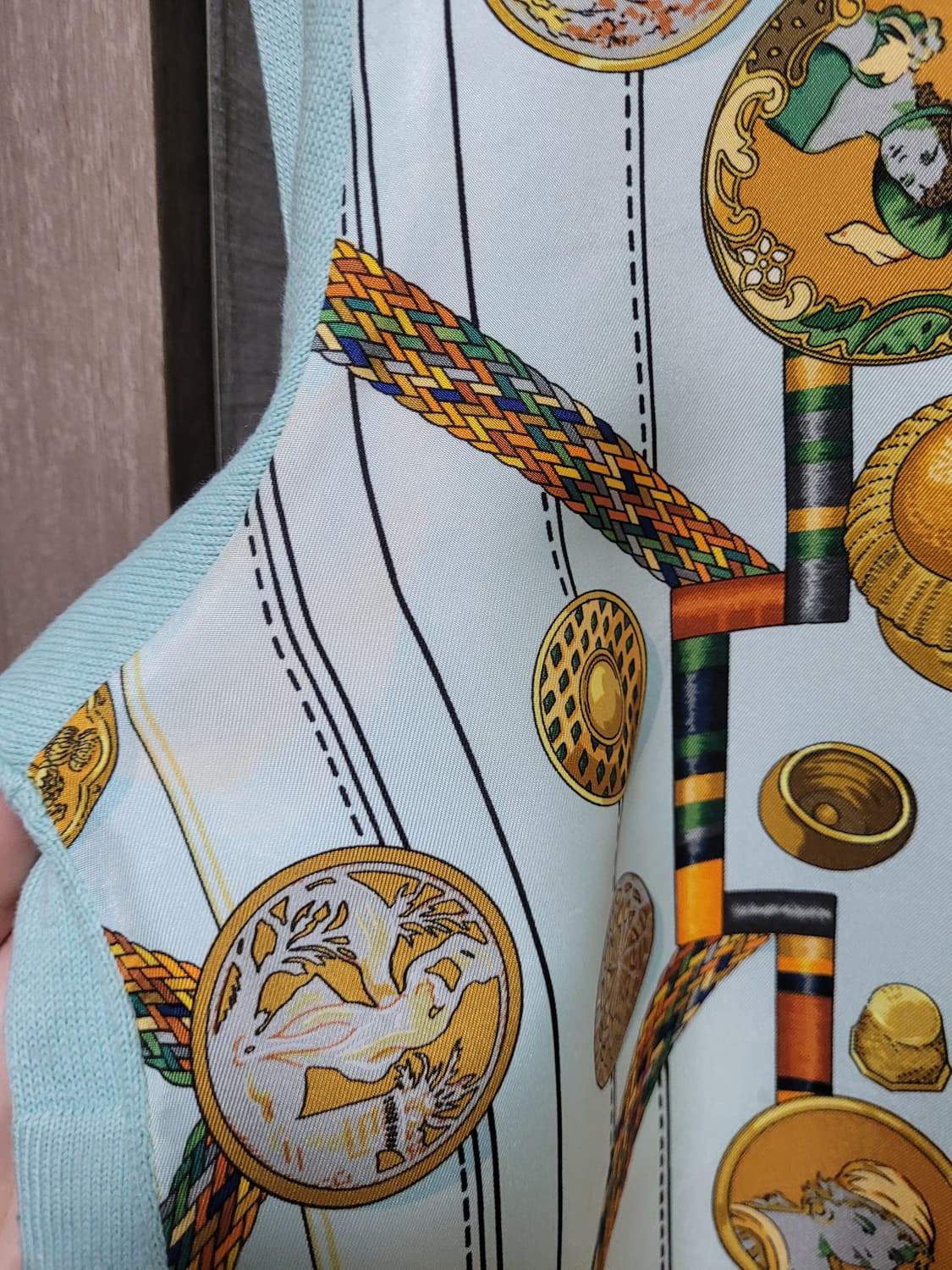 정품 에르메스 실크 캐시미어 니ㄸ 상품이미지7