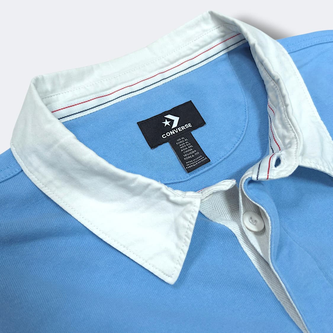 [XL] 컨버스 올스타 컬러블록 럭비 긴팔티셔츠 상품이미지7