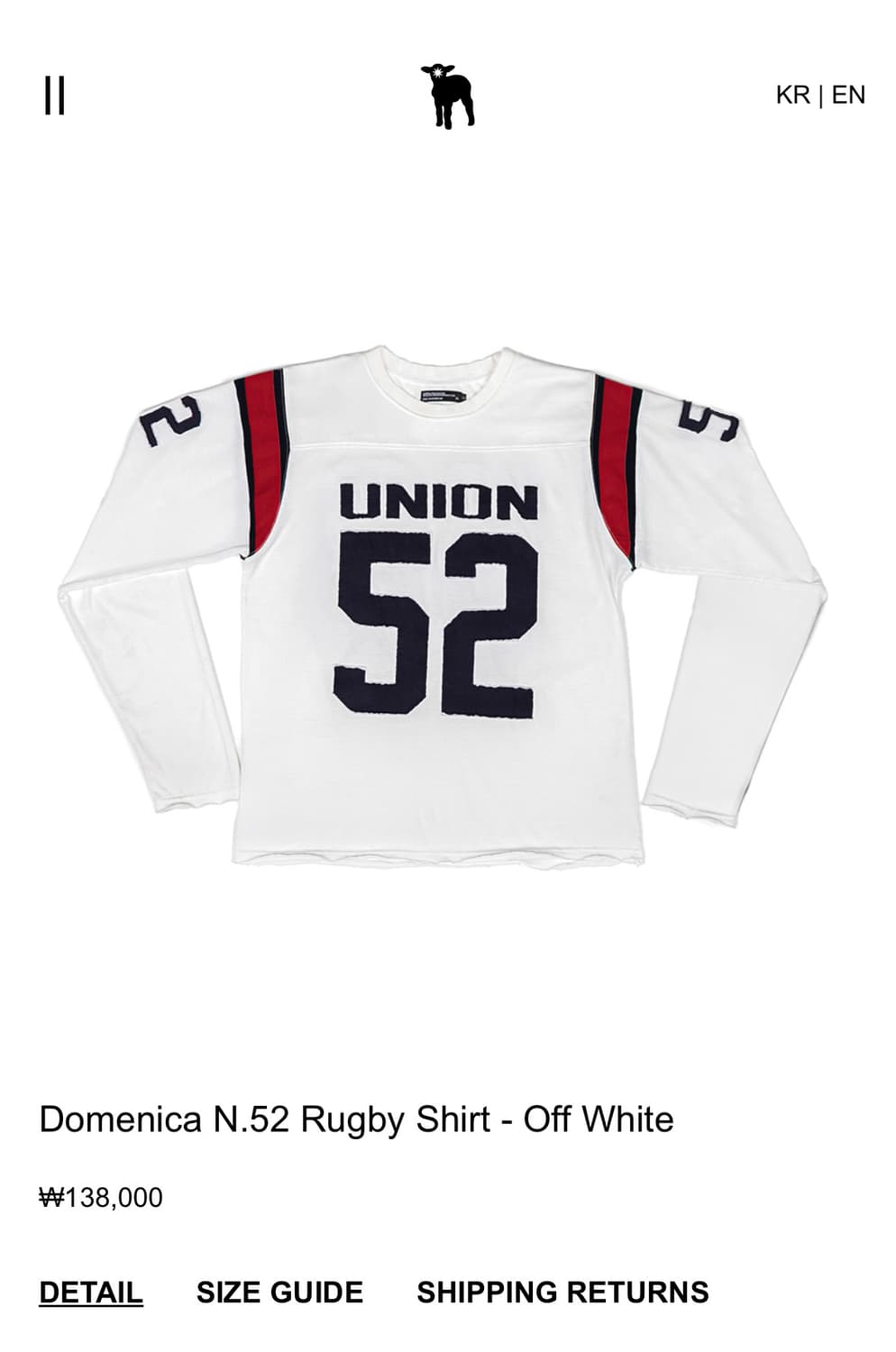 Domenica N.52 Rugby Shirt - Off White 상품이미지1