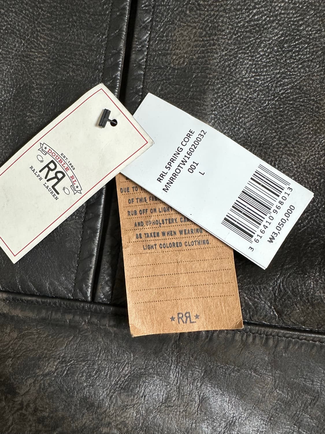 RRL 슬림핏 레더모토 L사이즈 상품이미지8