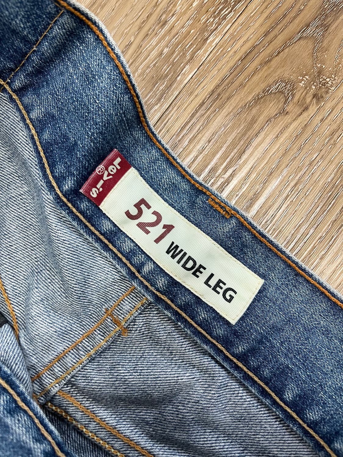 00s 리바이스 521 Wide Leg 청바지 34 상품이미지8