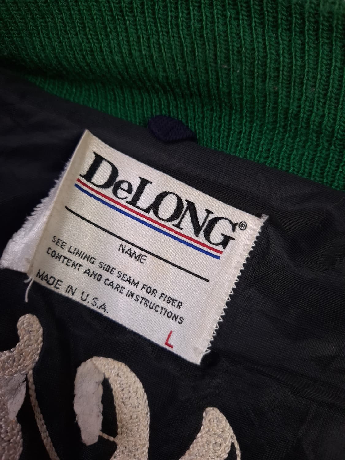오리지날 80's 미국제조 DeLONG 울레더 바시티 자켓 상품이미지3