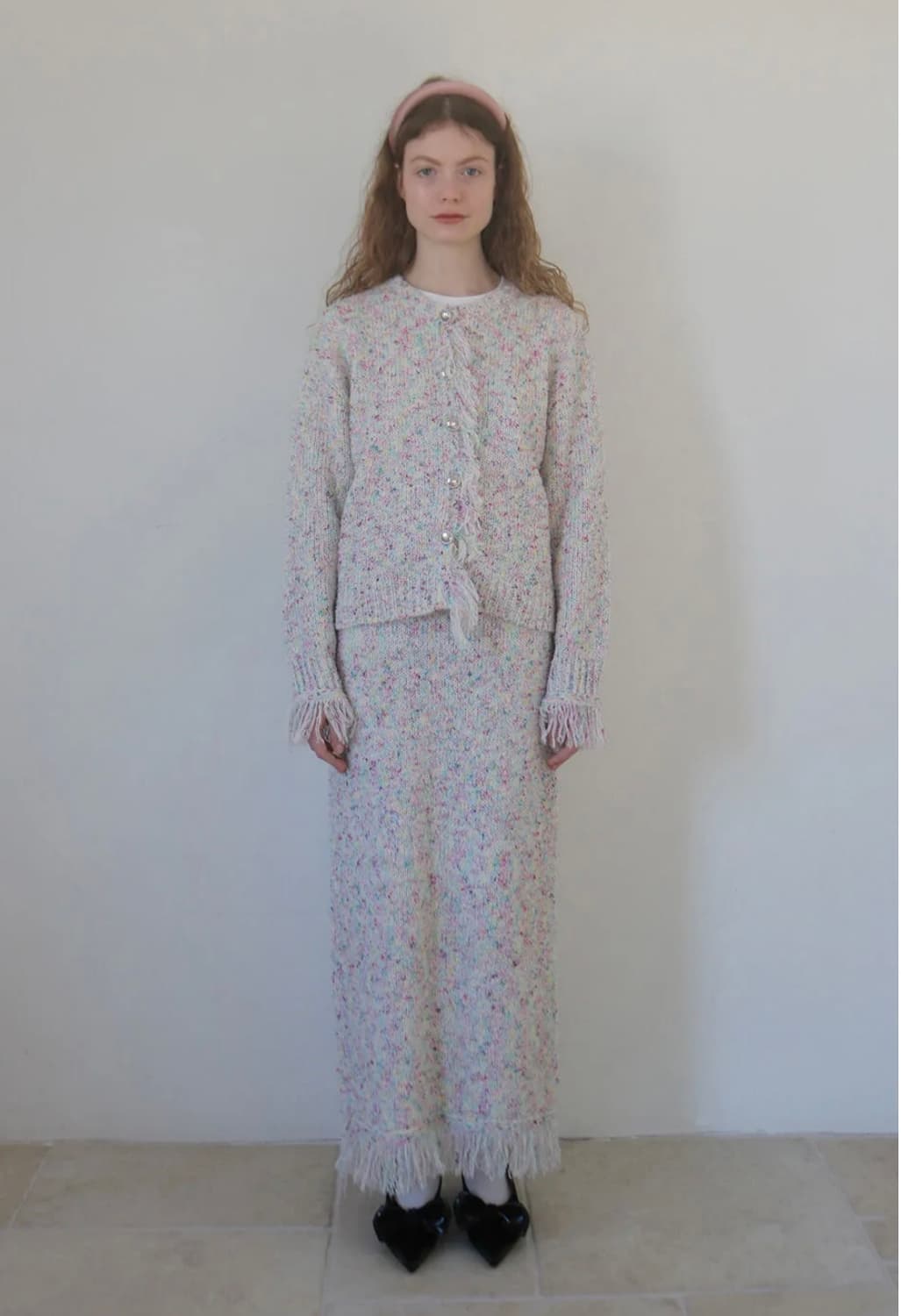 시눈 mousse cadigan (candy) + skirt 상품이미지1