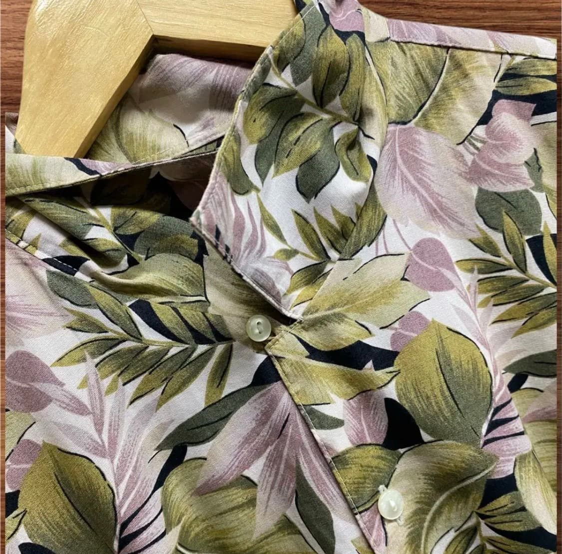 프로럴 빈티지 카키 하와이안 셔츠 2XL 상품이미지2