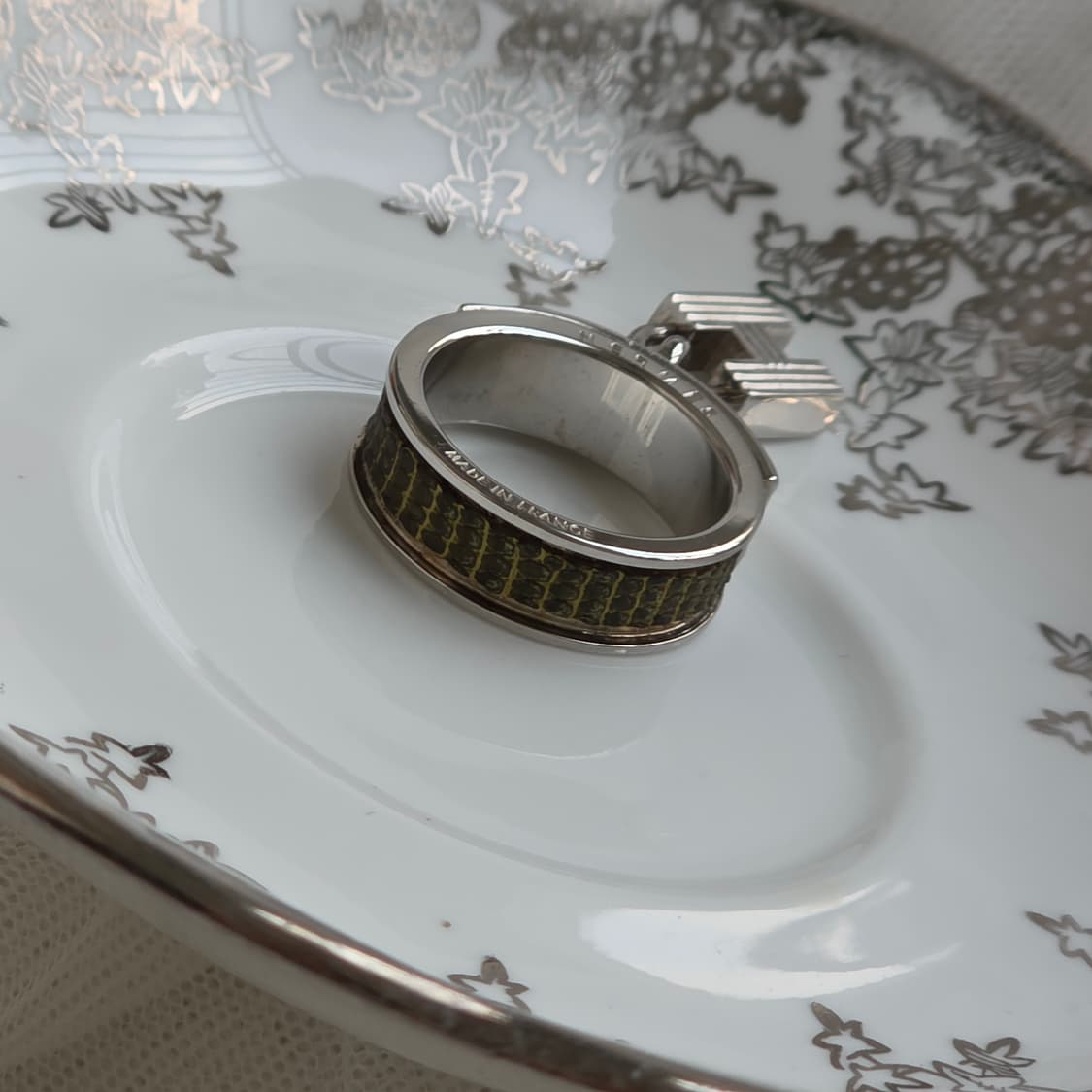 에르메스 은장 켈리 스카프링 리자드 레더 상품이미지7