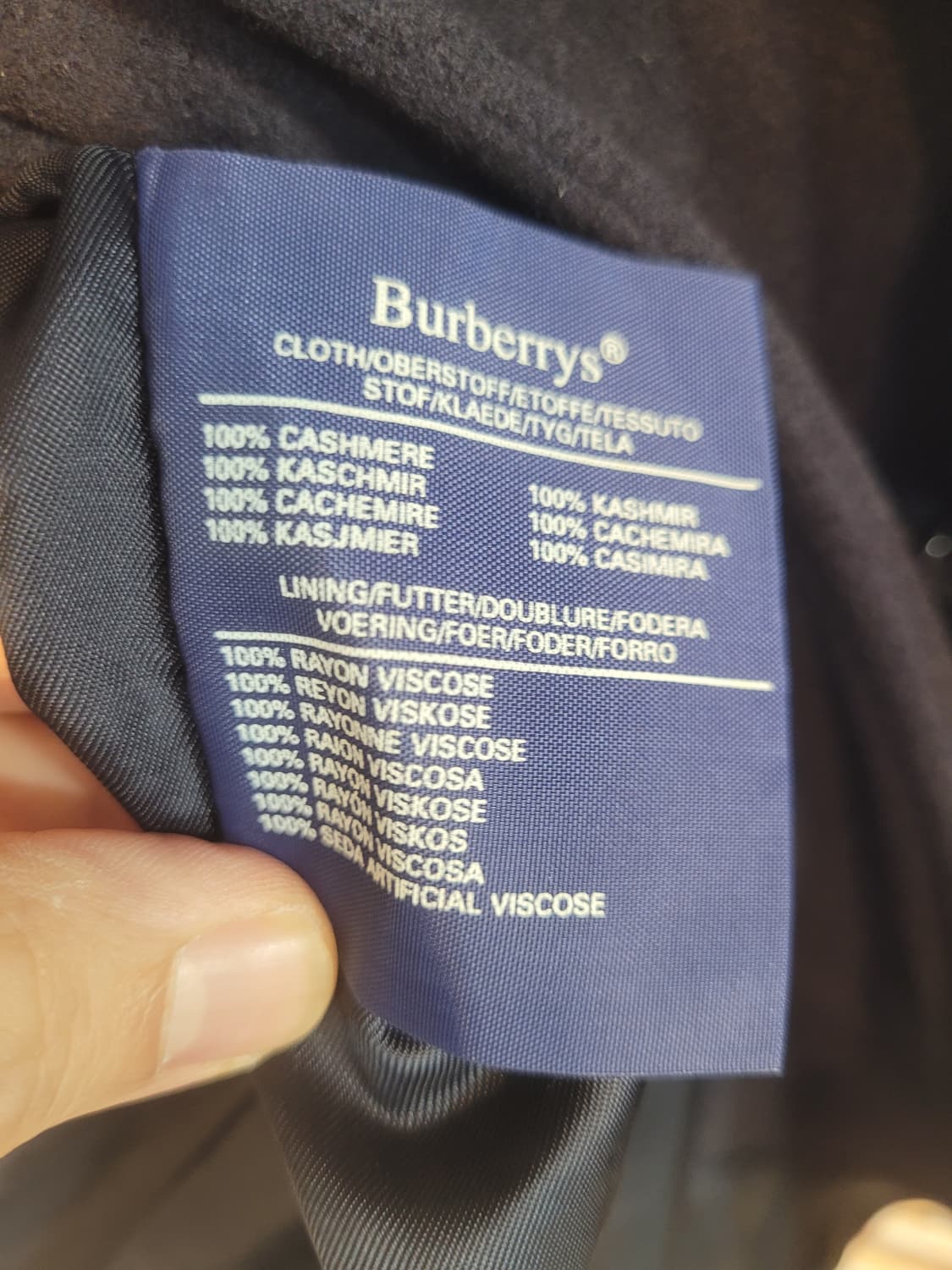 Burberrys 버버리 캐시미어 롱코트 48 REG 105 상품이미지5
