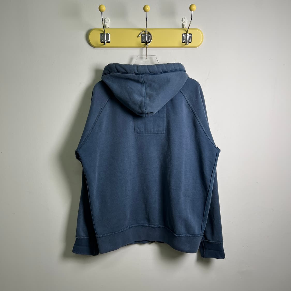 아베크롬비 빈티지 블루 삼선 후드집업 L 상품이미지2