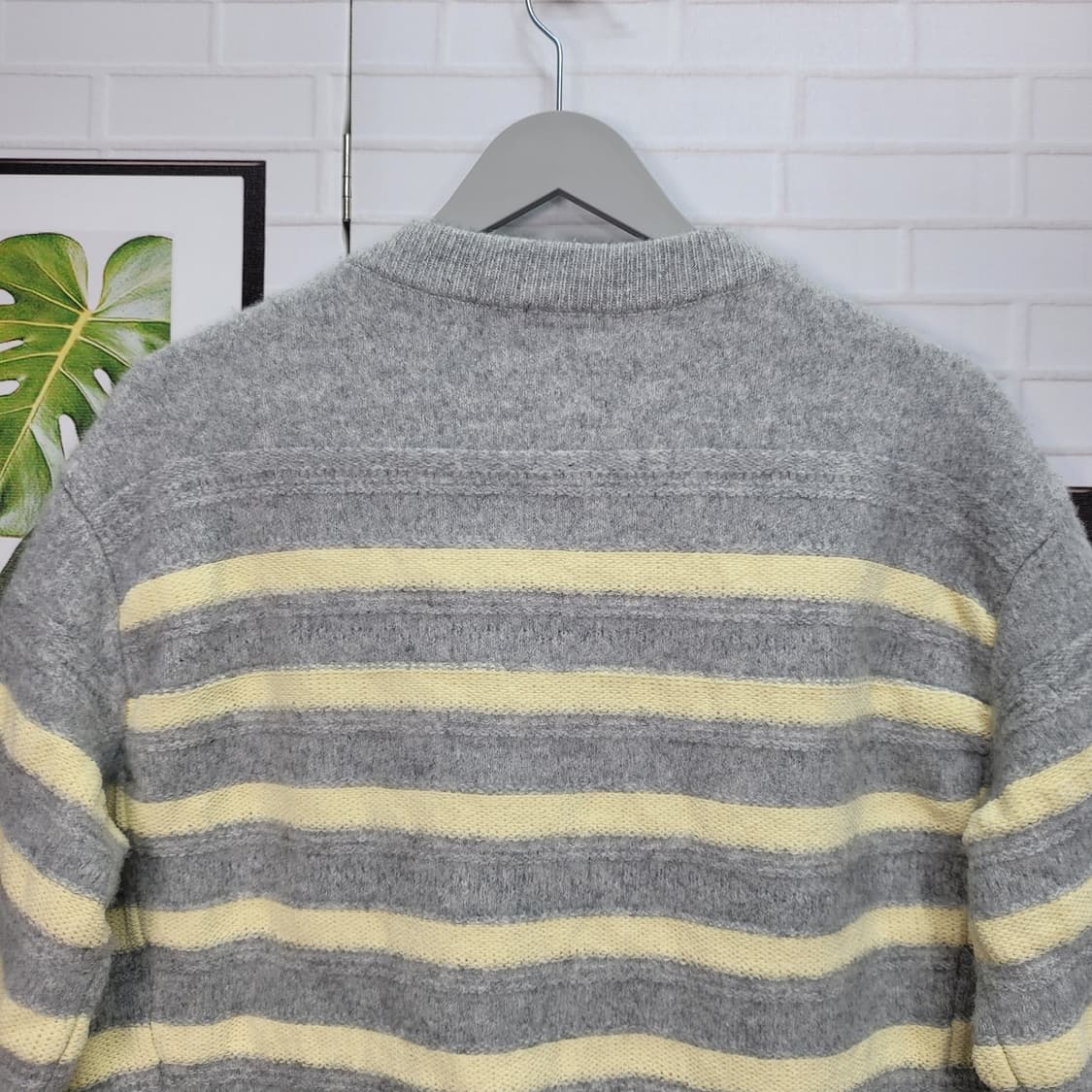 2024년 한섬 시스템 스트라이프 크롭 니트 스웨터 F(90)사이즈 상품이미지5