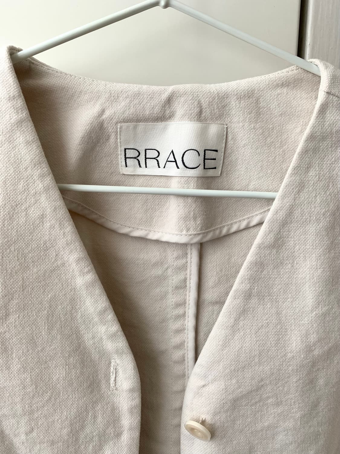 Rrace 볼륨 코튼 셔츠/자켓 아이보리 상품이미지3