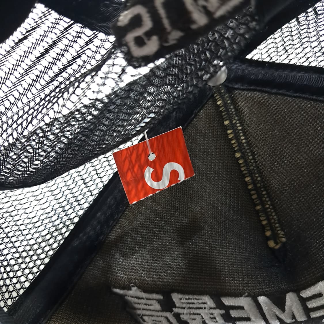 CL960 슈프림 22FW 트랜스포트 블랙 메쉬 5패널캡 모자 상품이미지7