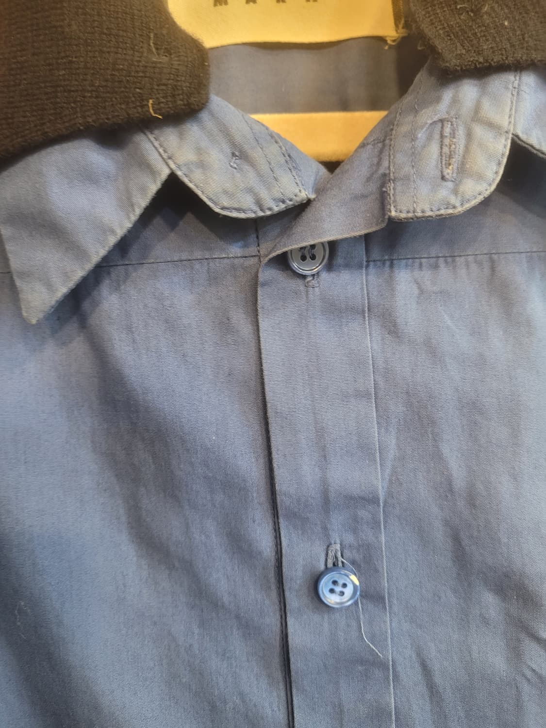 마르니 블루 셔츠 니트 칼라 포인트 46 상품이미지6