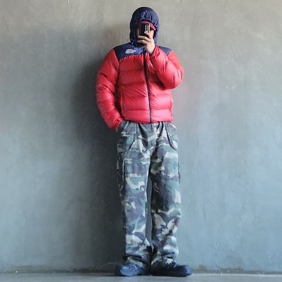 노스페이스 눕시2 고프코어 애벌레 패딩 상품이미지4