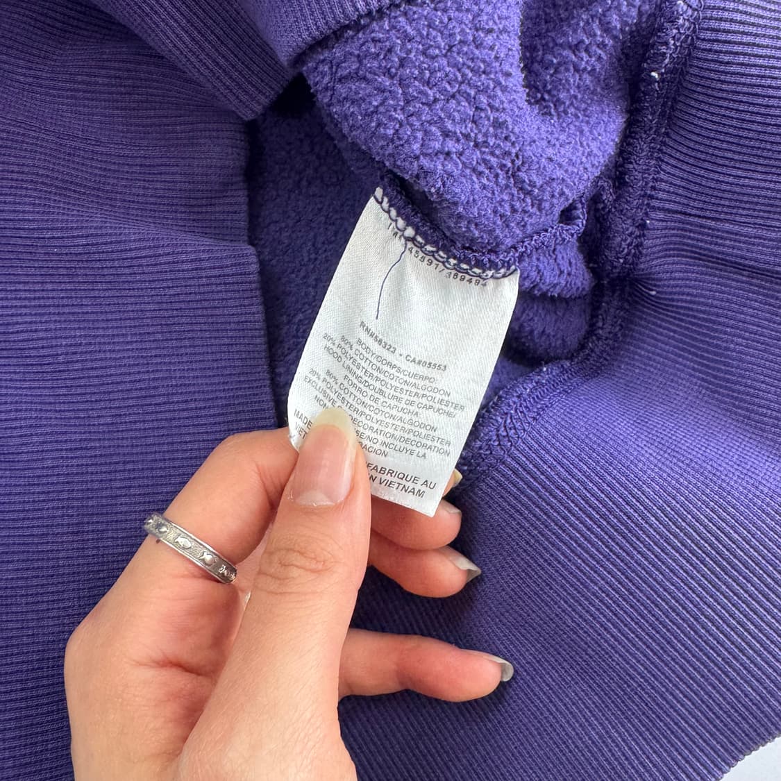 Nike 나이키 W로고 퍼플 후드티 상품이미지6