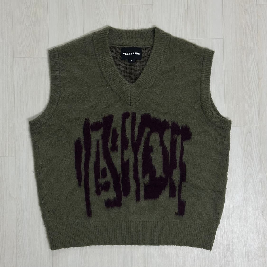 예스아이씨 모헤어 니트 베스트 상품이미지1