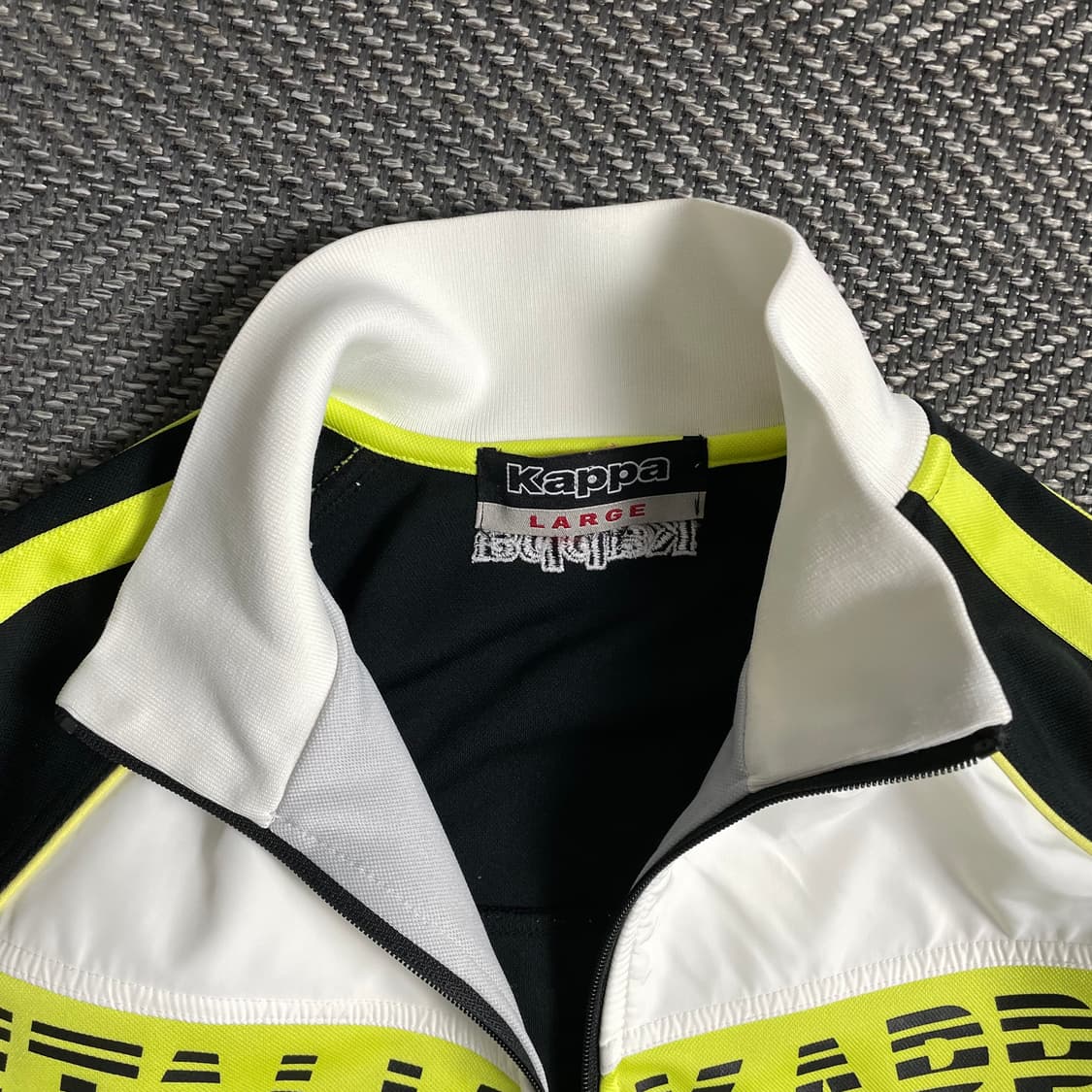 카파 올드스쿨 y2k 이탈리아 빅로고 형광 배색 트랙탑 져지y 5045 상품이미지6