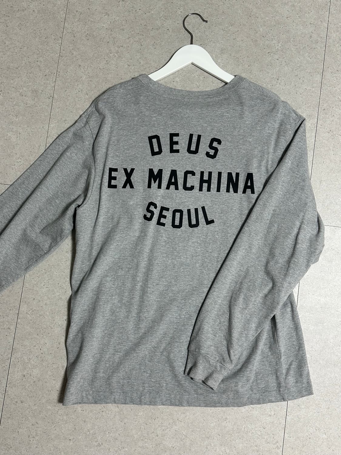 데우스 Seoul College Address Ls Tee _M/Grey 상품이미지2