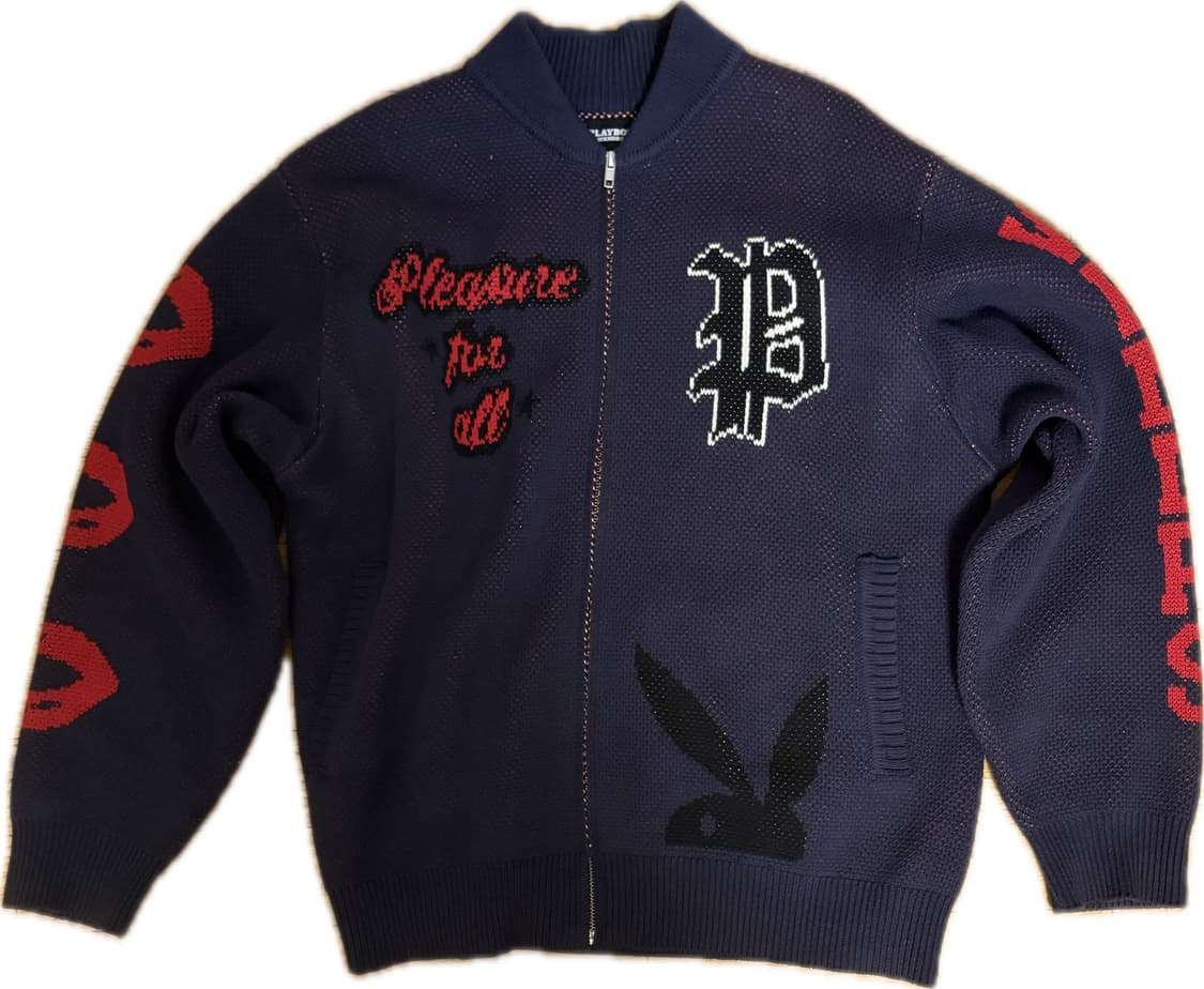 위켄더스 X 플레이보이 니트 집업 상품이미지1