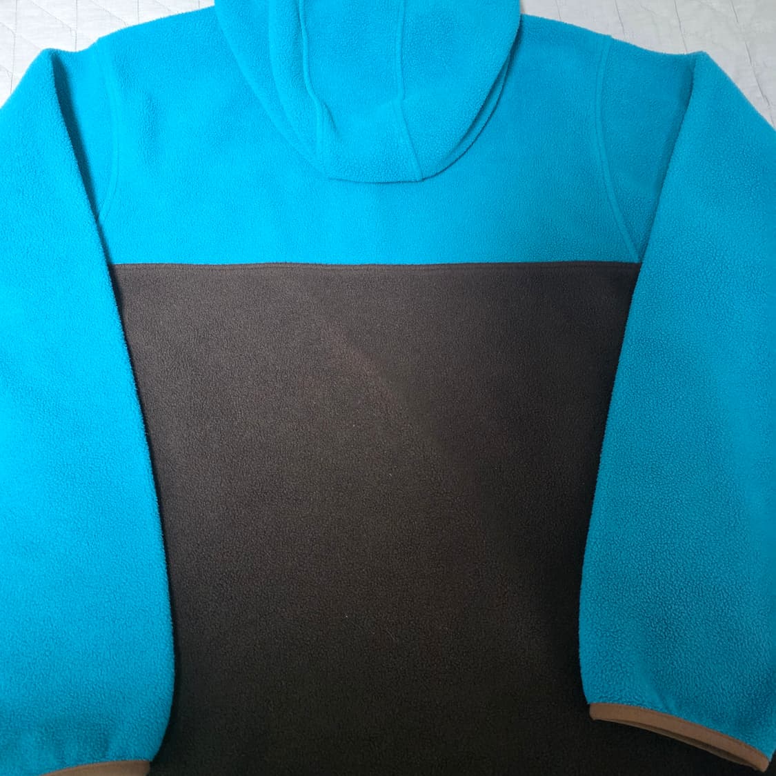 [M/M] 빈티지 파타고니아 신칠라 플리스 스냅 풀오버 후드 블루/브라운 상품이미지8