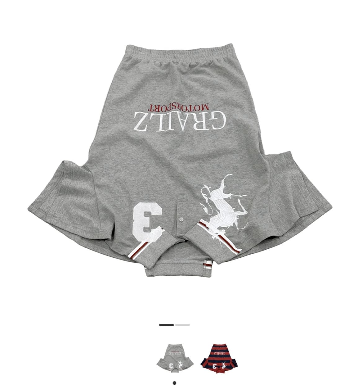 구합니다!!!!!!ㅜㅜ) 그레일즈 업사이드 다운 피케이 티셔츠 스커트 그 상품이미지1