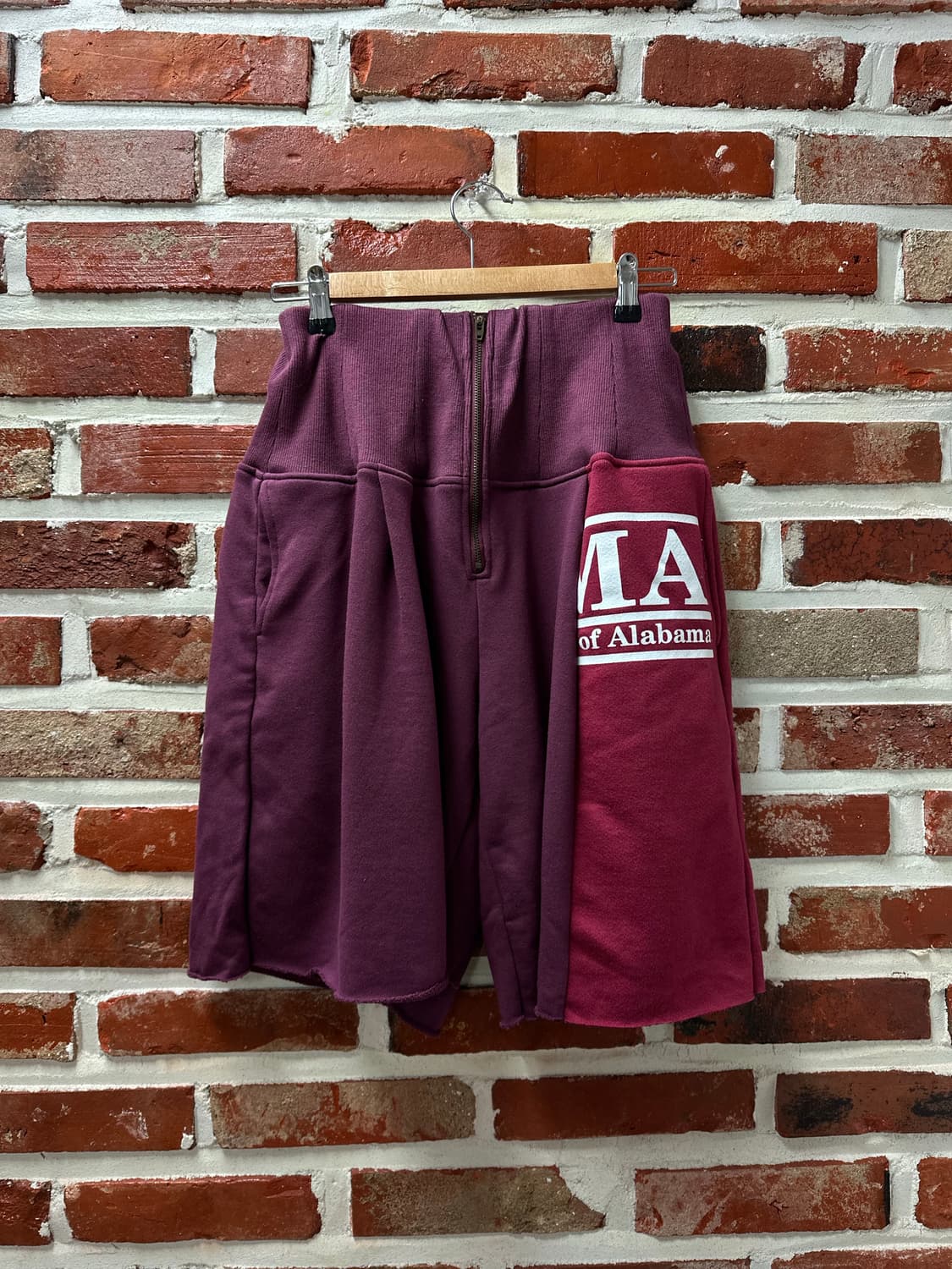 (OS)77circa 컷백 와이드 스웻 복서쇼츠 버건디 상품이미지1