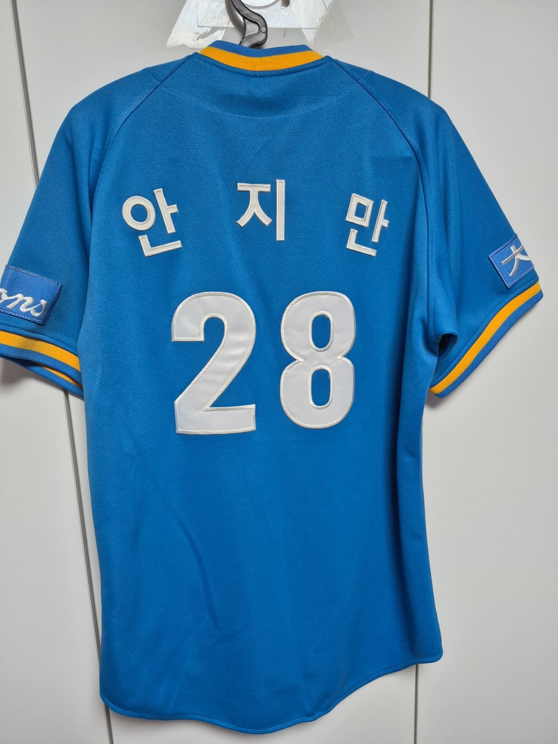 삼성라이온즈 한자 올드 유니폼 100사이즈 안지만 마킹 팝니다 상품이미지4