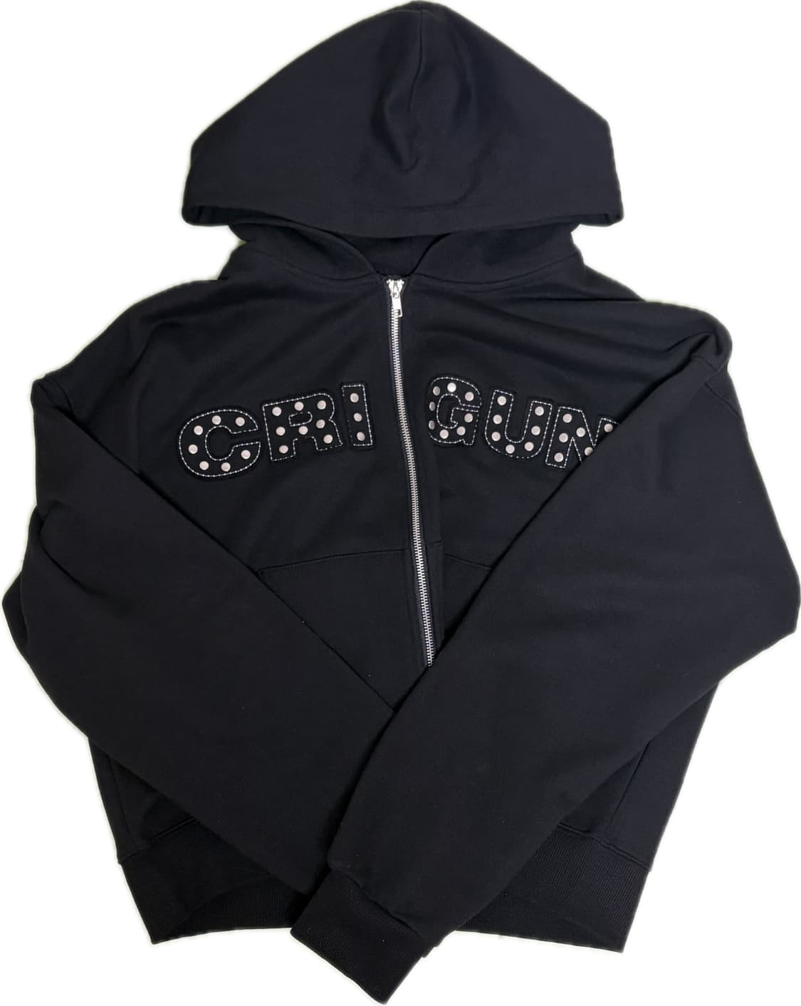 빈티지 감성 y2k 스트릿 도트 크리건 후드집업 팔아요 상품이미지1