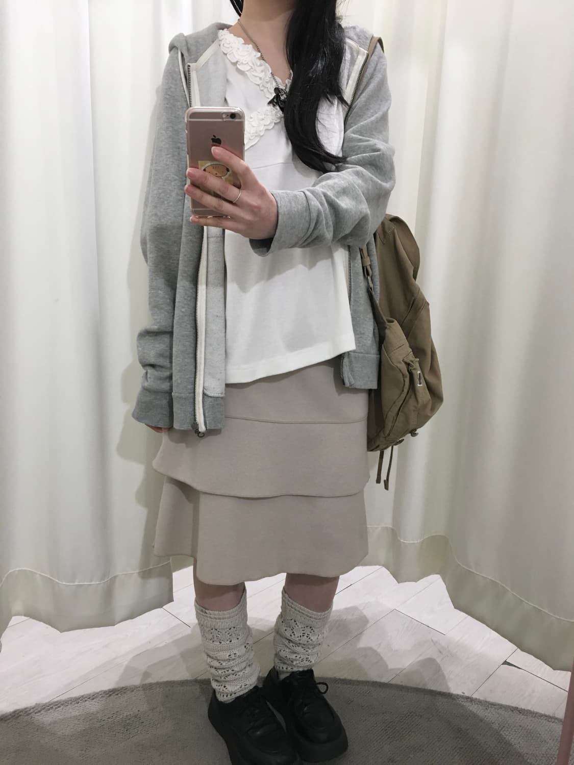 ELLE soft pink skirt 상품이미지5