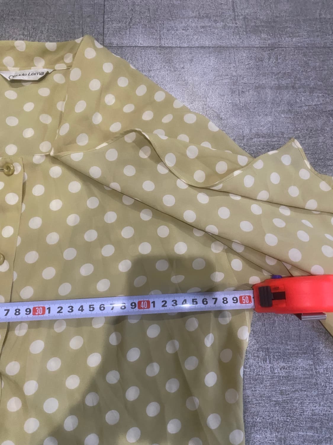 일본빈티지 Claudelema 하구미모리걸 달천깔페어리 세일러도트블라우스 상품이미지2