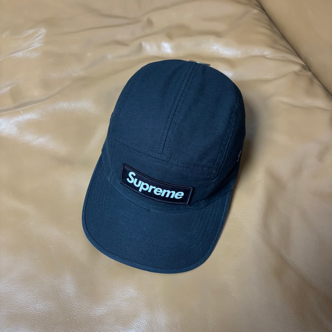 슈프림 캠프캡 모자 박스로고 24fw 밀리터리 블랙 상품이미지6