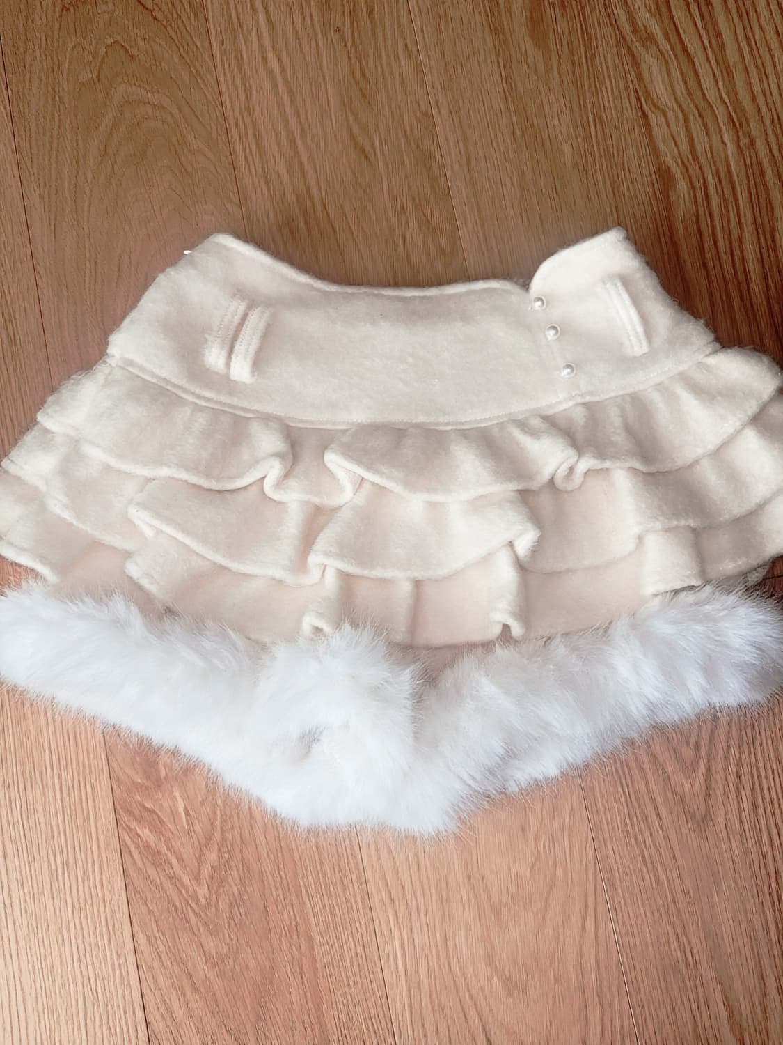 bobon21 퍼 모직 스커트 치마바지 상품이미지1