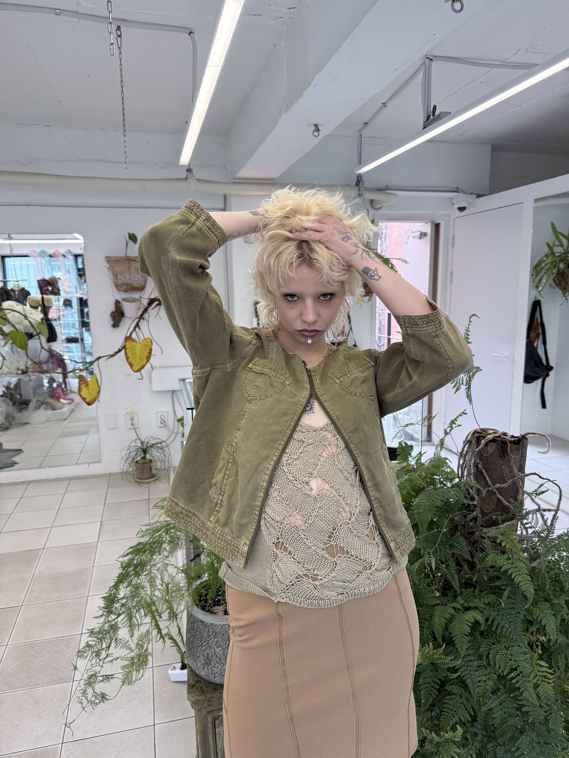 linen cargo jacket 상품이미지1