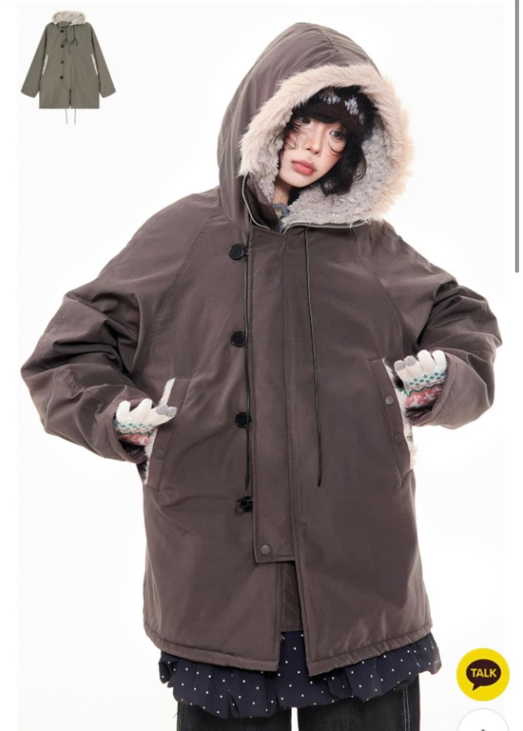 아사키 프레자키 야상 브라운 m 상품이미지1