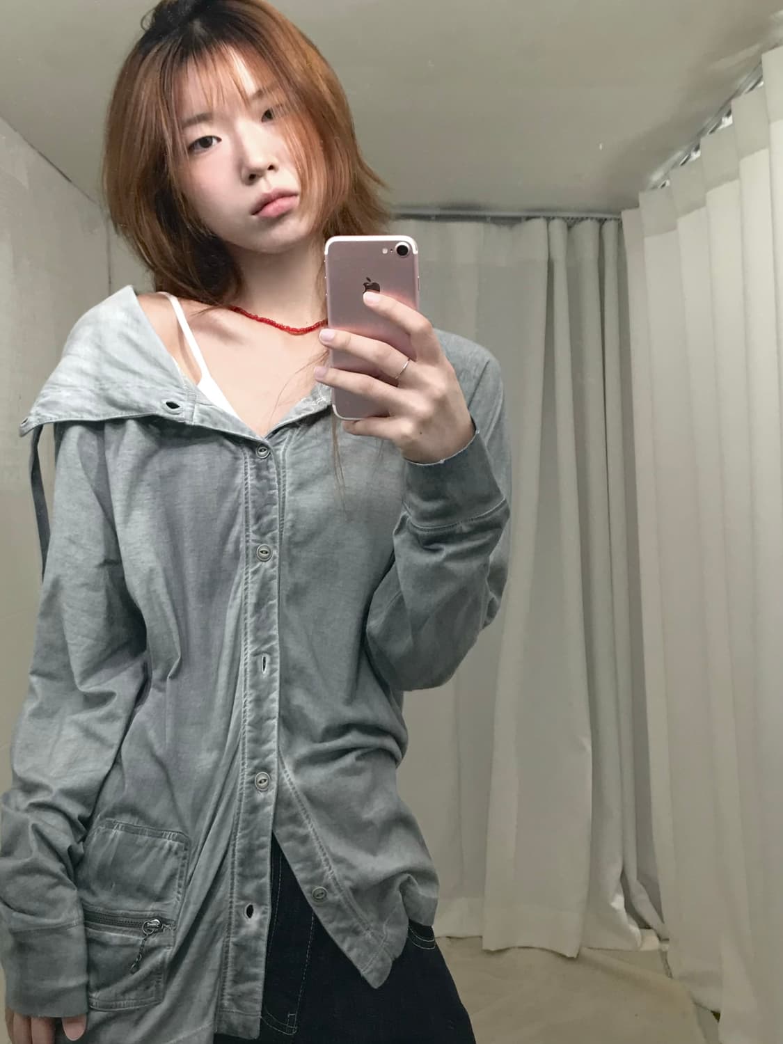 디젤 그런지 워싱 펑크 코튼 후드 가디건 상품이미지2